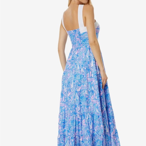 Lilly Pulitzer Jenette Halter Dress Cotton sailboat print - Picture 7 of 10